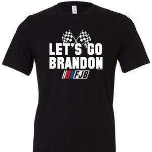 Let's Go Brandon FJB Racing Flags T-shirt Conservative Republican #FJB Nascar